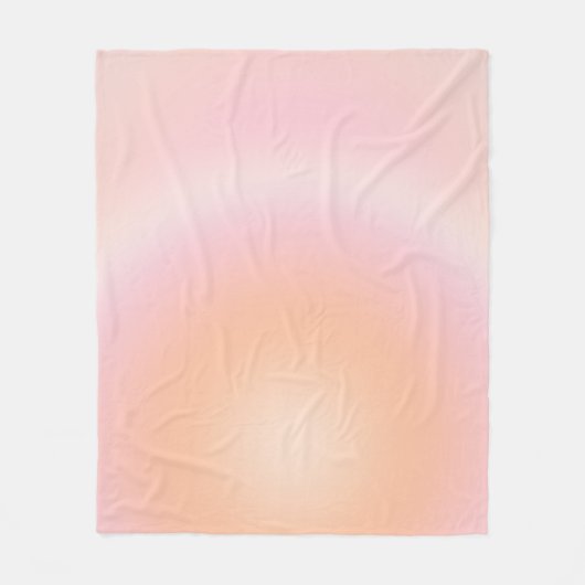 Couverture Polaire Dégradé Fuzz Peach (Devant)