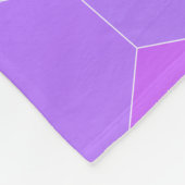 Couverture Polaire Dégradé géométrique arc-en-ciel lumineux (Coin)