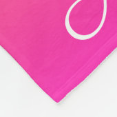 Couverture Polaire dégradé jaune et rose ombre (Coin)