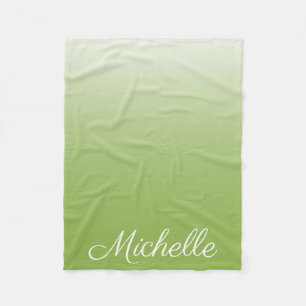 Couverture Polaire dégradé personnalisé vert vert foncé