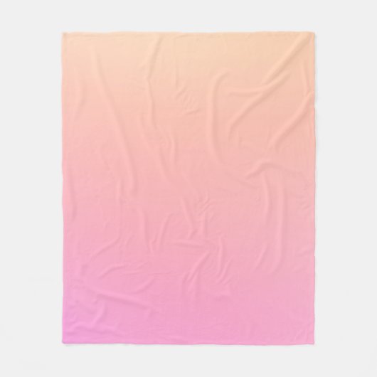 Couverture Polaire Dégradé rose et rose (Devant)