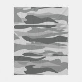 Couverture Polaire Déguisement Abstrait en Tons Gris (Devant)