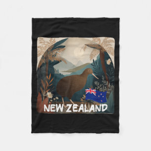 Couverture Polaire Déguisement d'animal Kiwi néo-zélandais drôle