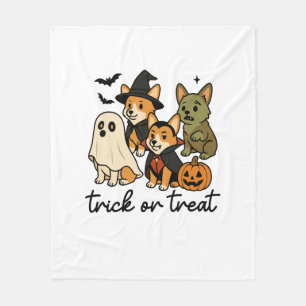 Couverture Polaire déguisement d'Halloween pour corgi