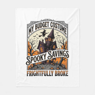 Couverture Polaire Déguisement drôle de sorcière cassée pour Hallowee