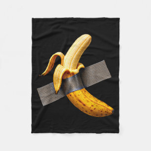 Couverture Polaire Déguisement Halloween Banane Épluchée Drôle Ruban