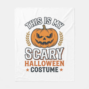 Couverture Polaire Déguisement Halloween Épouvantable Citrouille Vect