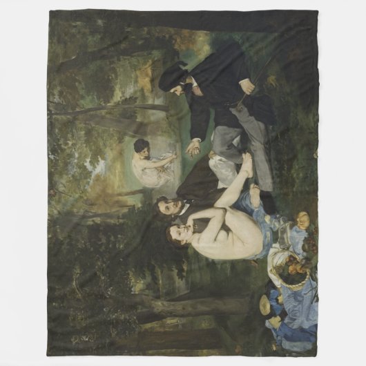 Couverture Polaire Déjeuner sur l'herbe by Edouard Manet (Devant)