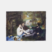 Couverture Polaire Déjeuner sur l'herbe, Manet (Devant (Horizontal))