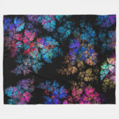 Couverture Polaire Délicat ornement feuille (Devant (Horizontal))