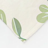 Couverture Polaire Delicate Blueberry Eucalyptus Pattern (Coin)