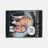 Couverture Polaire Délit d'initié Trump - Drôle (Devant (Horizontal))