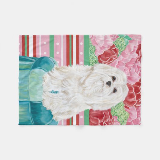 Couverture Polaire Della Rose Maltese (Devant (Horizontal))