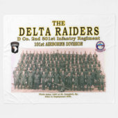 Couverture Polaire DELTA RAIDERS à FT. CAMPBELL (Devant (Horizontal))