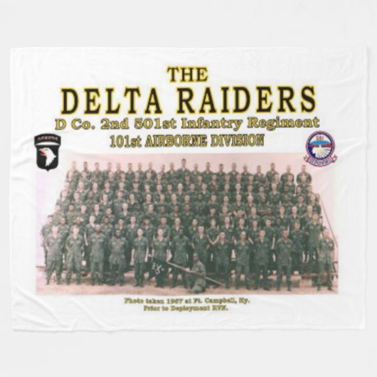 Couverture Polaire DELTA RAIDERS à FT. CAMPBELL (Devant (Horizontal))