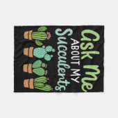 Couverture Polaire Demandez-Moi Mon Succulent (Devant (Horizontal))