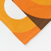 Couverture Polaire Demi-cercles Abstraits Mod Op Fusion Art Motif (Coin)