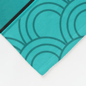 Couverture Polaire Demi-cercles nommés de turquoise de noir de (Coin)