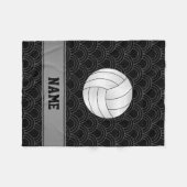 Couverture Polaire Demi-cercles nommés faits sur commande de noir de (Devant (Horizontal))