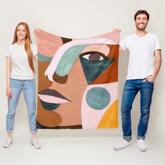 Couverture Polaire Demi de visage de Geo (En situation)