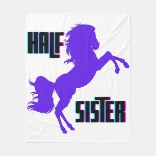 Couverture Polaire Demi-Soeur Pony Violet frère