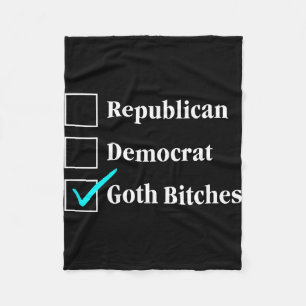 Couverture Polaire démocrate républicain goth case à cocher politique
