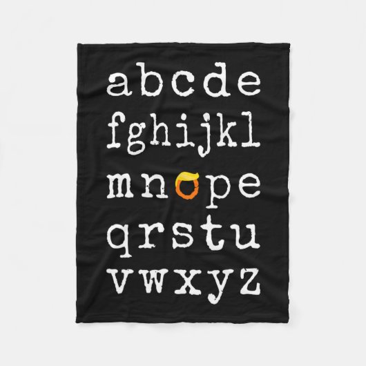 Couverture Polaire Démocrates amusant Trump Élections anti-Trump (Devant)