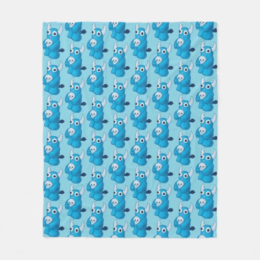 Couverture Polaire Démon déplaisant Avec Crâne (Devant)