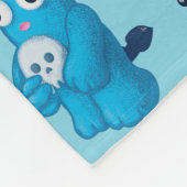 Couverture Polaire Démon déplaisant Avec Crâne (Coin)