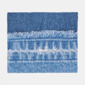 Couverture Polaire Déni déchiré : Cadre de Jeans double bleu (Devant (Horizontal))