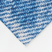 Couverture Polaire Déni déchiré : Cadre de Jeans double bleu (Coin)