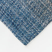 Couverture Polaire denim bleu (Coin)