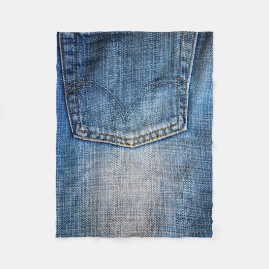 Couverture Polaire denim bleu (Devant)