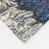 Couverture Polaire Denim Blue Jeans : Décontracté Double Patch (Coin)