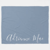 Couverture Polaire Denim Blue Simply Personnalisé (Devant (Horizontal))