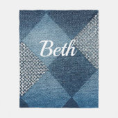 Couverture Polaire Denim conçu pour personnaliser (Devant)