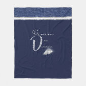 Couverture Polaire Denim & diamants (Devant)