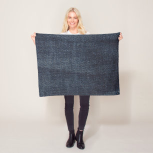 Couverture Polaire Denim fabric texture de jeans