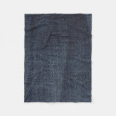 Couverture Polaire Denim fabric texture de jeans (Devant)
