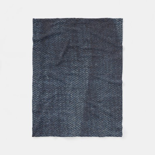 Couverture Polaire Denim fabric texture de jeans (Devant)