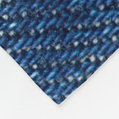 Couverture Polaire Dénim piqué : texture du jean closeup. (Coin)