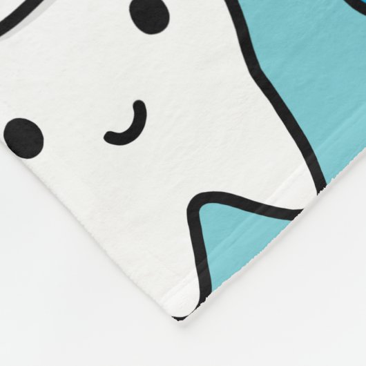 Couverture Polaire Dent mignonne avec le motif de pâte dentifrice (Coin)