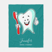 Couverture Polaire Dental Care Happy Tooth (Devant)