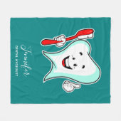 Couverture Polaire Dental Care Happy Tooth (Devant (Horizontal))