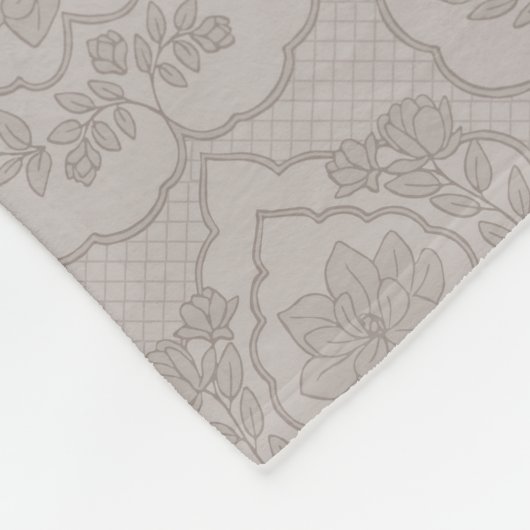 Couverture Polaire Dentelle antique Magnolia (Coin)