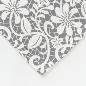 Couverture Polaire Dentelle blanche 1 (Coin)