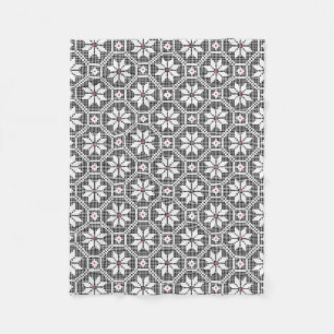 Couverture Polaire Dentelle blanche isolée sur PERSONNALISER arrière 