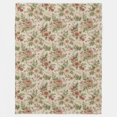 Couverture Polaire Dentelle délicate motif de chalet romantique look (Devant)