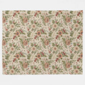 Couverture Polaire Dentelle délicate motif de chalet romantique look (Devant (Horizontal))