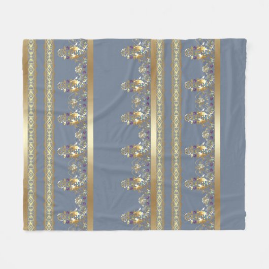 Couverture Polaire Dentelle d'or (Devant (Horizontal))